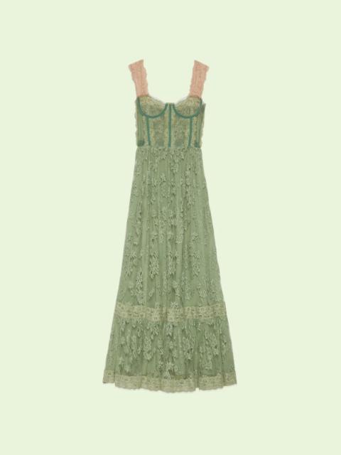 GUCCI Floral lace dress