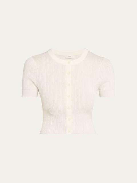 A.L.C. Lottie Textured Crop Cardigan