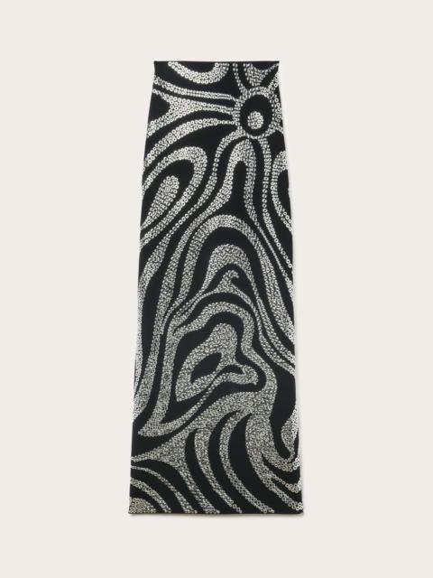 PUCCI HIGH WAIST EMBROIDERED SKIRT