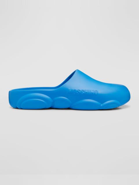 Moschino Men's Bubble Teddy Rubber Slides