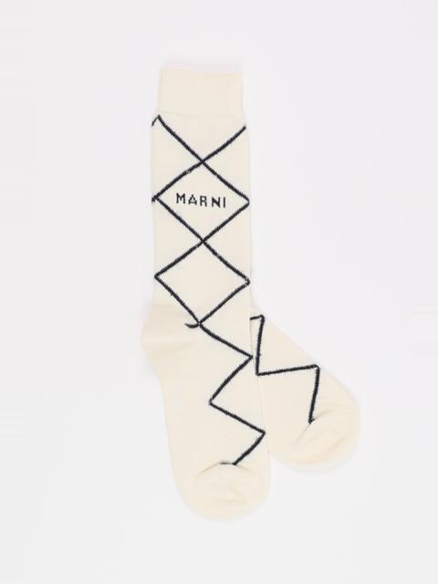 Marni Line Socks - White