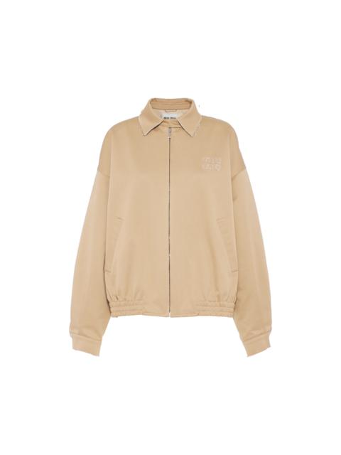関税込 MiuMiu Chino vest jacket ジャケット Miu Miu Oversized chino blouson jacket | REVERSIBLE