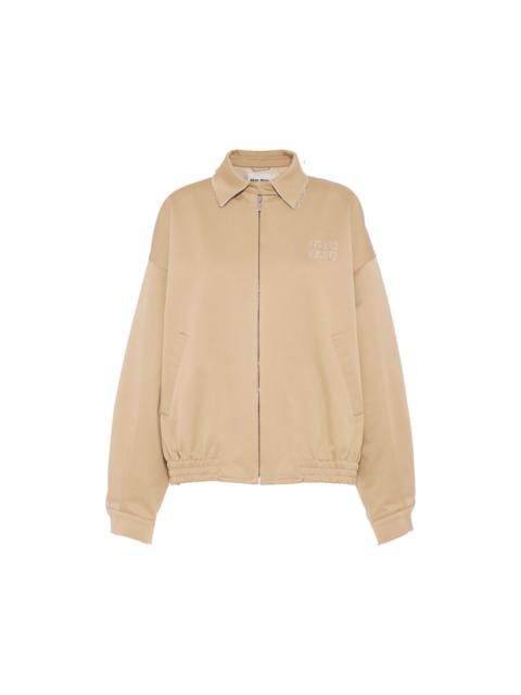 Oversized chino blouson jacket