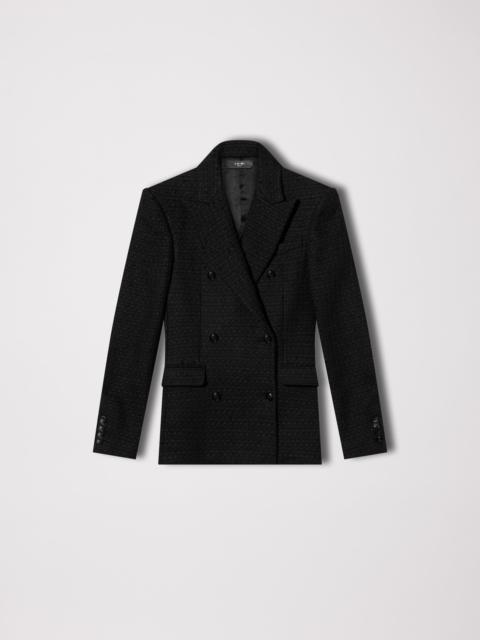 AMIRI OVERSIZED BOUCLE DOUBLE BREASTED BLAZER