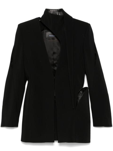 MUGLER cut out-detail blazer