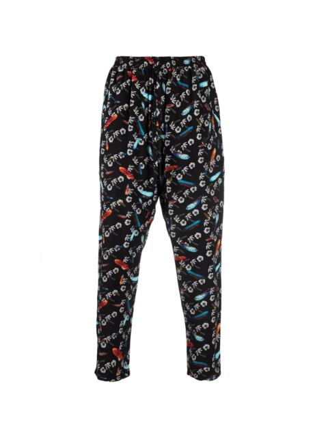 Marcelo Burlon County Of Milan graphic-print pleated track pants