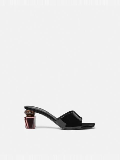 VERSACE Bright Crystal Patent Mules 70 mm
