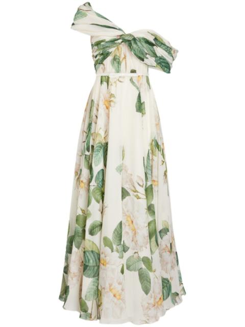 GIAMBATTISTA VALLI Giant Bloom silk maxi dress