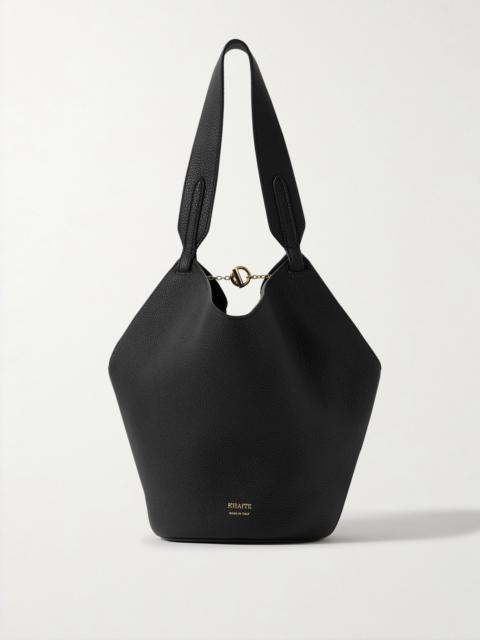 KHAITE Lotus Mini Textured-leather Tote