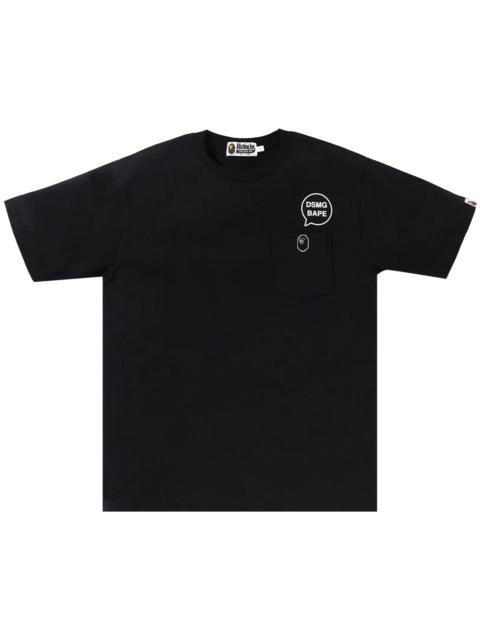 A BATHING APE® BAPE x DMSG Pocket Tee 'Black'