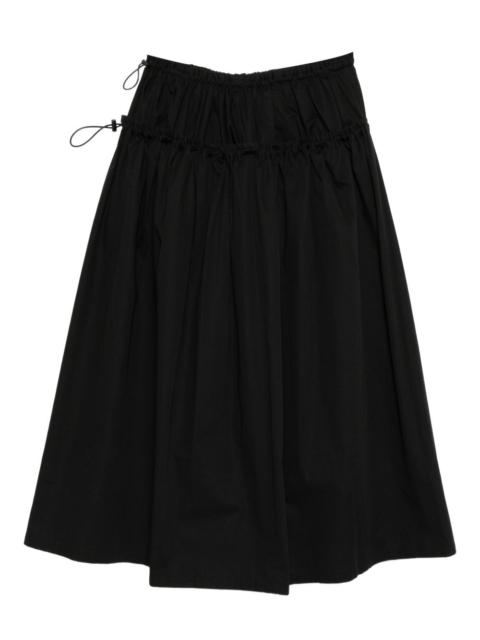 Y's drawstring cotton skirt