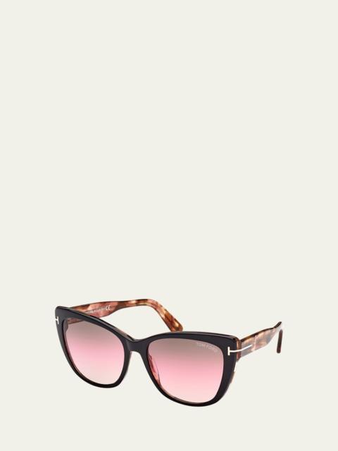 TOM FORD Nora Plastic Cat-Eye Sunglasses