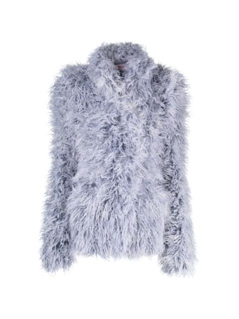 OTTOLINGER single-breasted faux-fur jacket