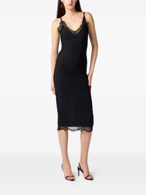 PHILIPP PLEIN lace midi dress