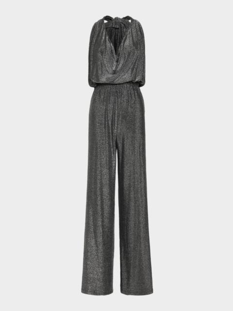 RAMY BROOK Ginger Halter Cowl-Neck Jumpsuit