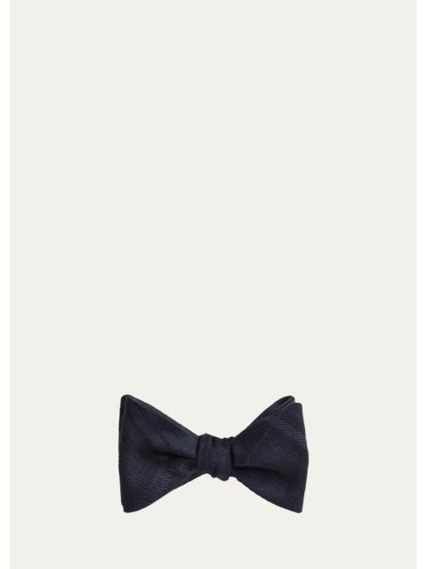 Ralph Lauren Men's Plaid Silk-Cashmere Bow Tie