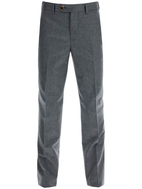 ITALIAN FIT FLANNEL TROUSERS FOR A