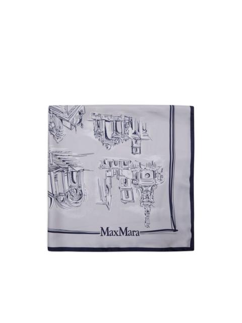 Max Mara logo scarf