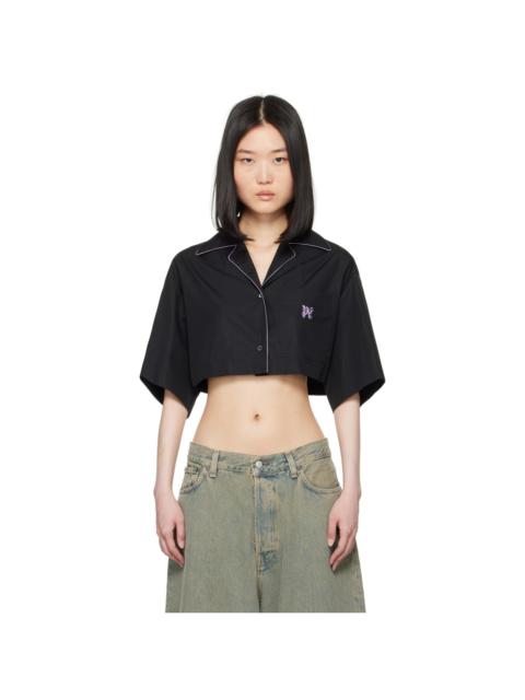Palm Angels Black Monogrammed Shirt