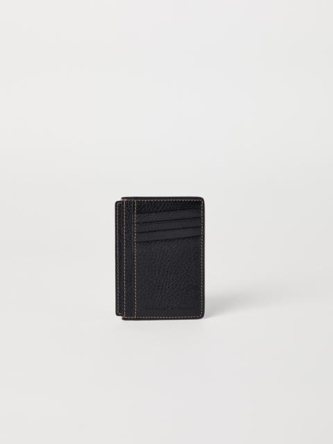 Brunello Cucinelli Grained calfskin slim card holder