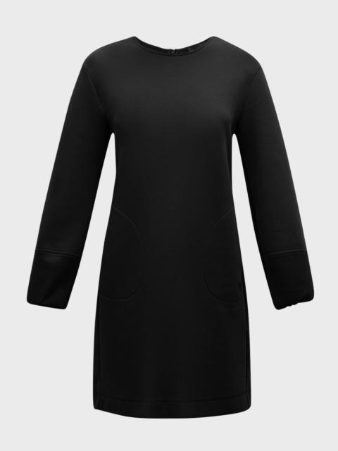 EMPORIO ARMANI Blouson-Sleeve Double Jersey Mini Dress