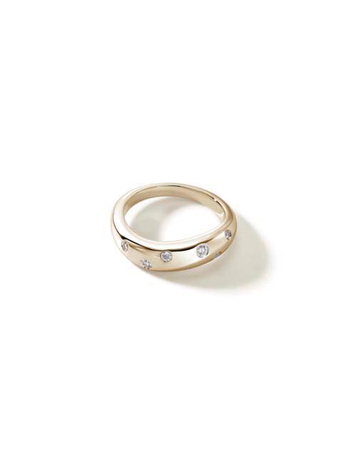 JOHN HARDY Surf Ring, Gold, Diamonds