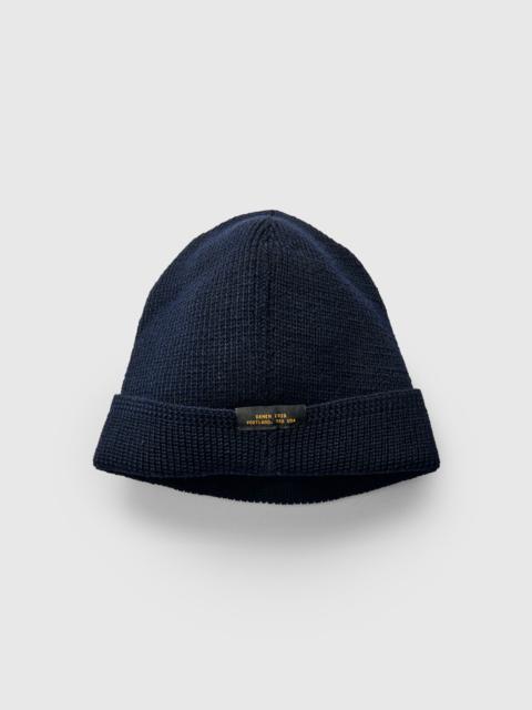 Dehen 1920 Wool Knit Watch Cap in Dark Navy
