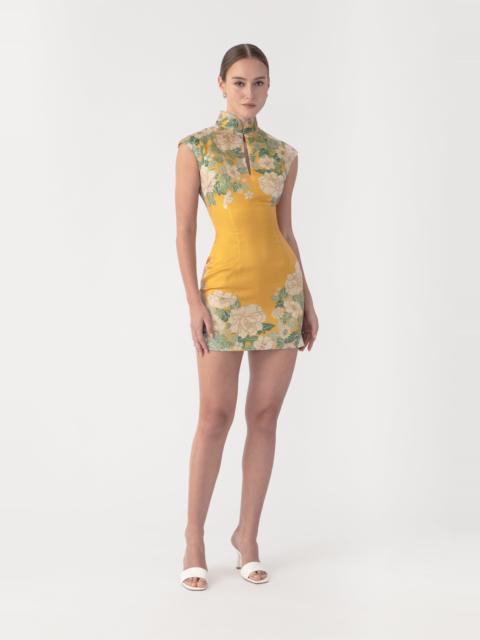 SAU LEE CASS SATIN MINI DRESS