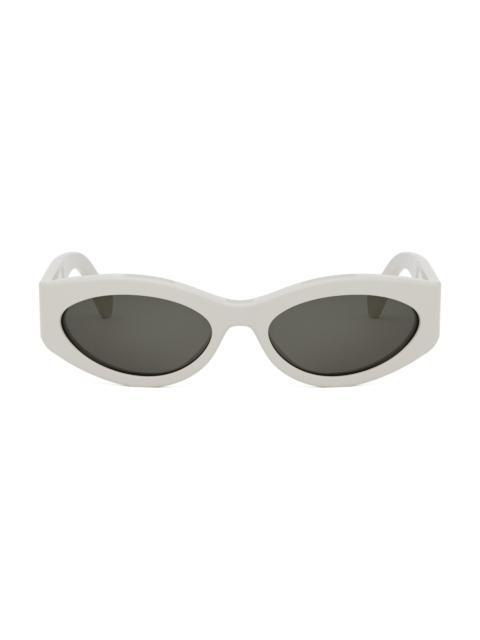 CELINE Men's Monochroms 56MM Geometric Sunglasses - Ivory Dark Grey