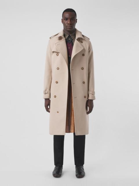 Burberry Camel Hair Wool Reconstructed Trench Coat