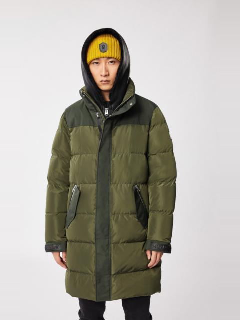 MACKAGE REYNOLD down coat with removable shearling bib and hood