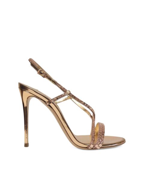 CASADEI 100mm crystal-embellished slingback sandals