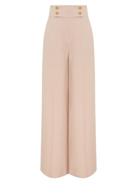 Zimmermann CLASH LINEN WIDE LEG PANT