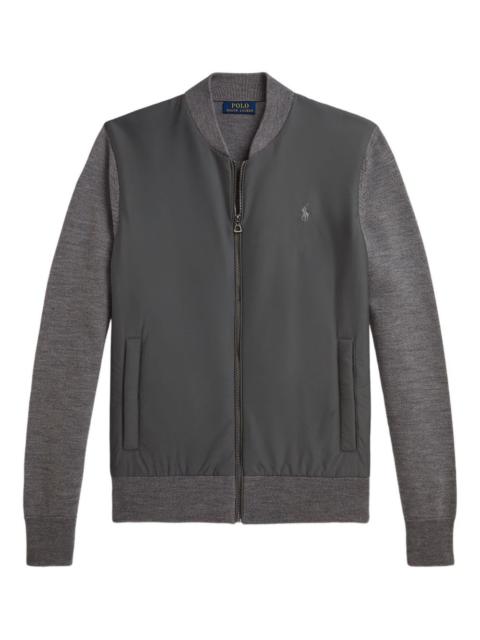 Polo Ralph Lauren panelled zip-up sweatshirt