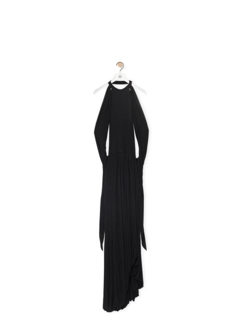 Loewe Draped halter dress in viscose