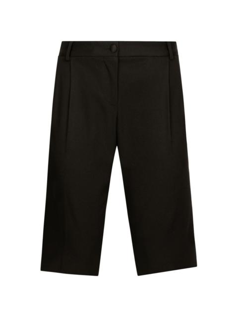 pleat-detail tailored shorts