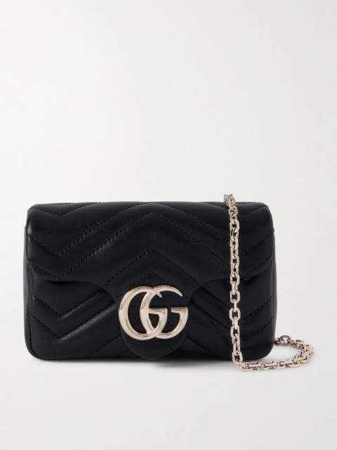GUCCI Gg Marmont Mini Matelassé Leather Shoulder Bag