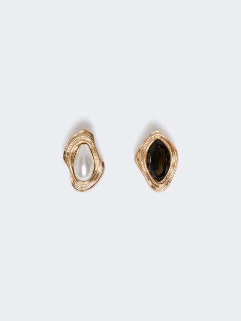 WEEKEND Max Mara SAVA Pearl and rhinestone earrings