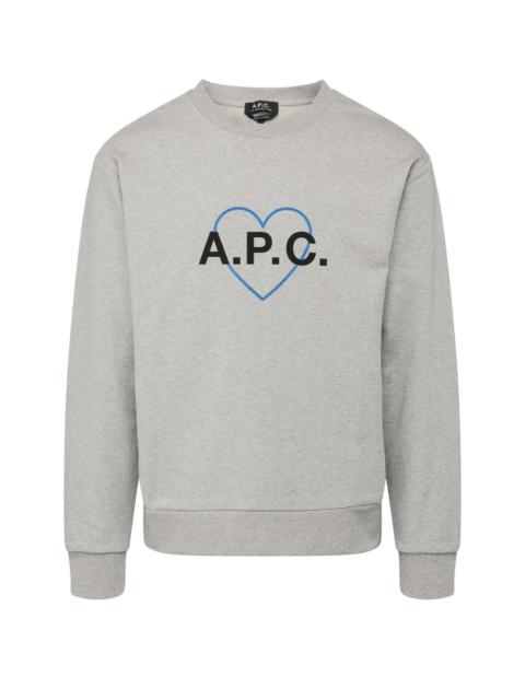 A.P.C. Jules 로고 인쇄 스웨터