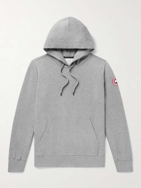 Huron Logo-Appliquéd Organic Cotton-Jersey Hoodie