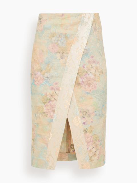 Dries Van Noten Somina Skirt in Light Pink