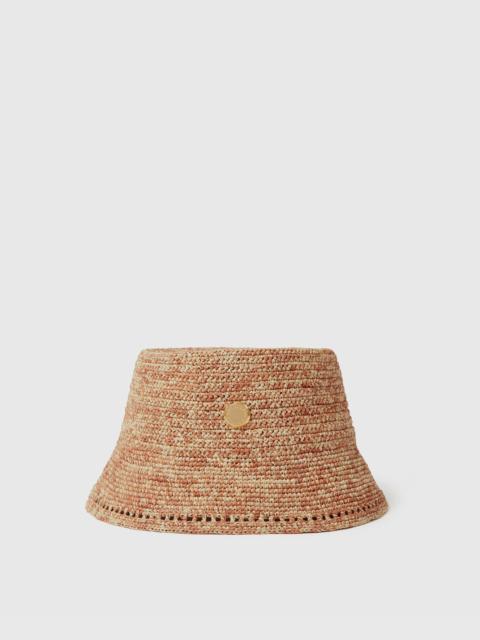 Stella McCartney Logo Raffia Bucket Hat