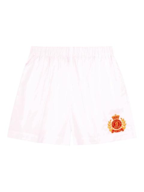 Sporty & Rich logo-embroidered shorts