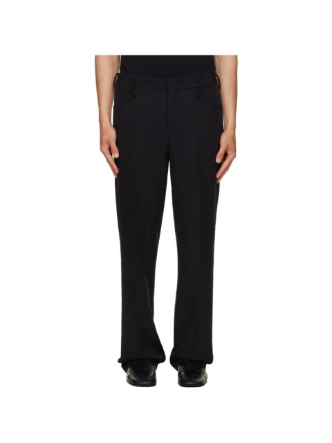 SECOND/LAYER Black 'El Niño' Slim Trousers
