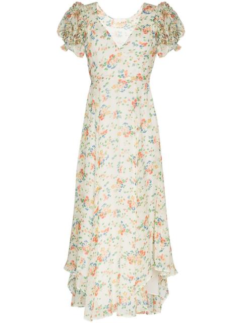 LoveShackFancy Clemence floral-print maxi dress