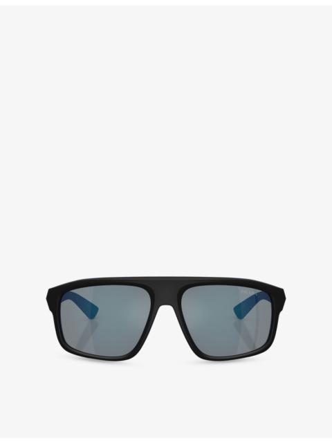 Prada PS B02S Irregular-Frame Injected Sunglasses