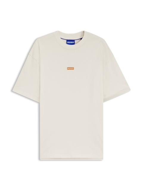 HUGO LOGO-PRINT T-SHIRT IN COTTON JERSEY