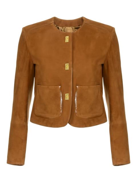 ELISABETTA FRANCHI patch-pocket turn-lock jacket