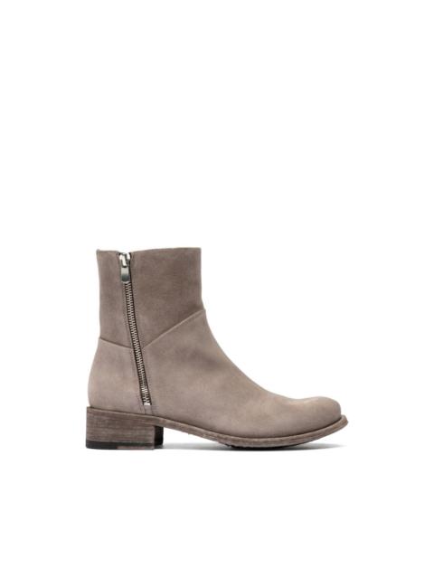 OFFICINE CREATIVE Lison zip suede boots