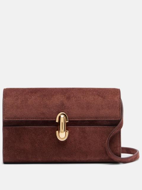 SAVETTE Symmetry Mini suede shoulder bag